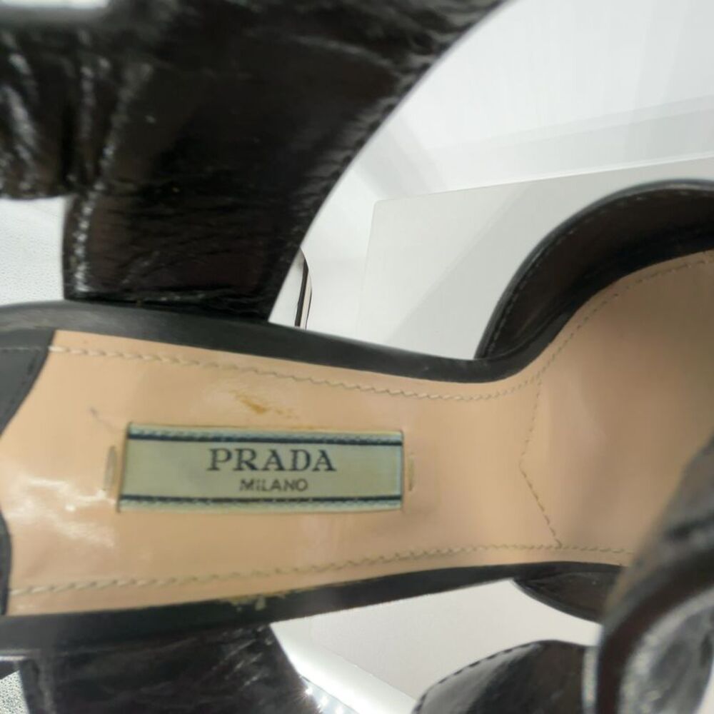 Prada Peep Toe Ankle Heels